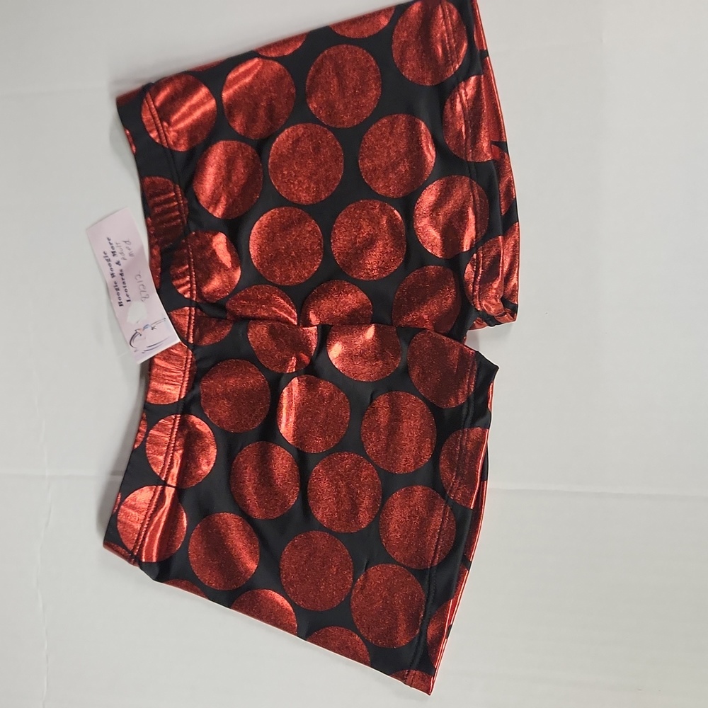 Bal Togs Women's sz M Red Dot Jazz Dance Shorts
